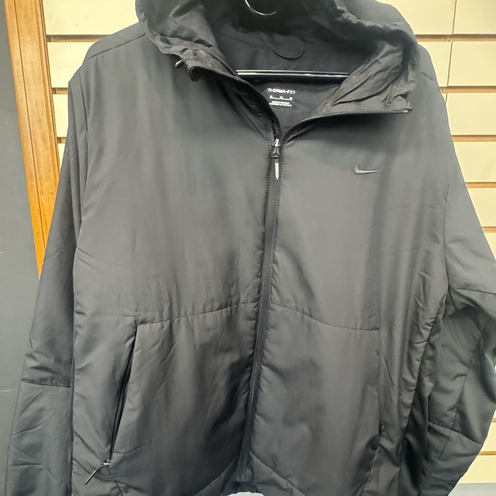 Nike Men's Black Windbreaker Jacket